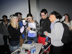 Students see gel electrophoresis in action!