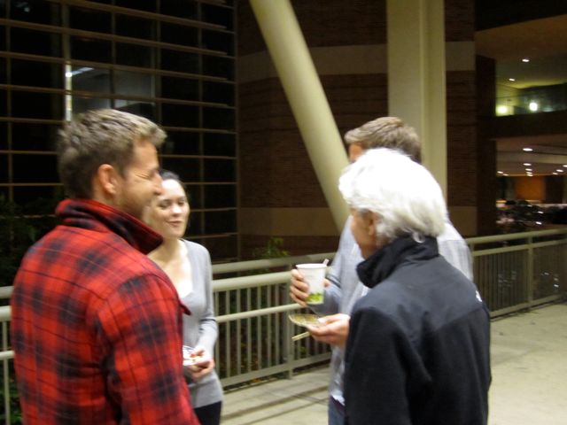 Dr. Goldberg with Jamie and Lulu during reception.