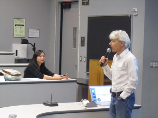 Dr. Goldberg introduces guest speaker, Dr. Pei Yun Lee.