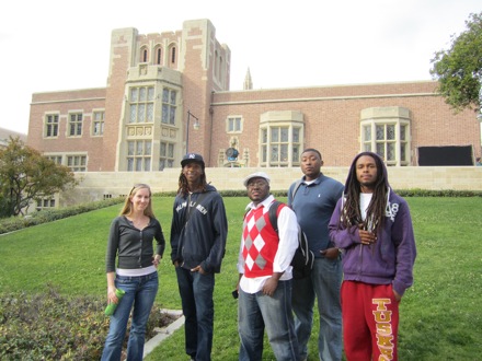 Tuskegee students express an appreciation for UCLA's architecture.