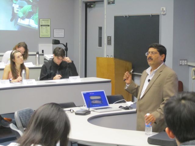 Dr. Prakash explains genetically engineered crops.