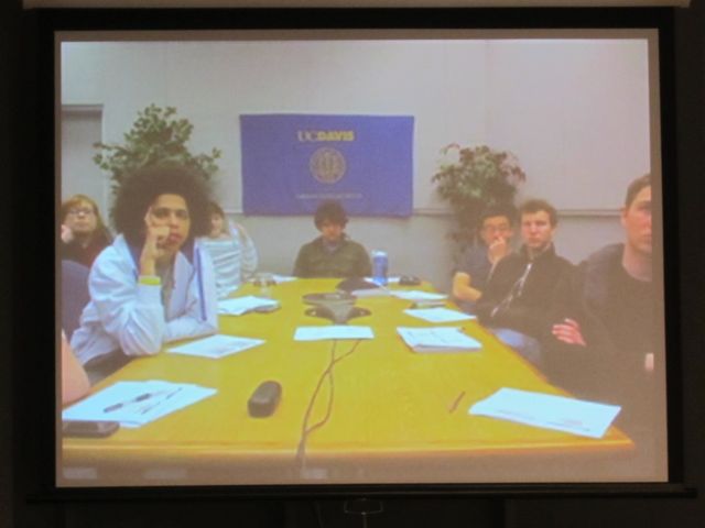 UC Davis watch Klann's crime footage in a high-def conference room.