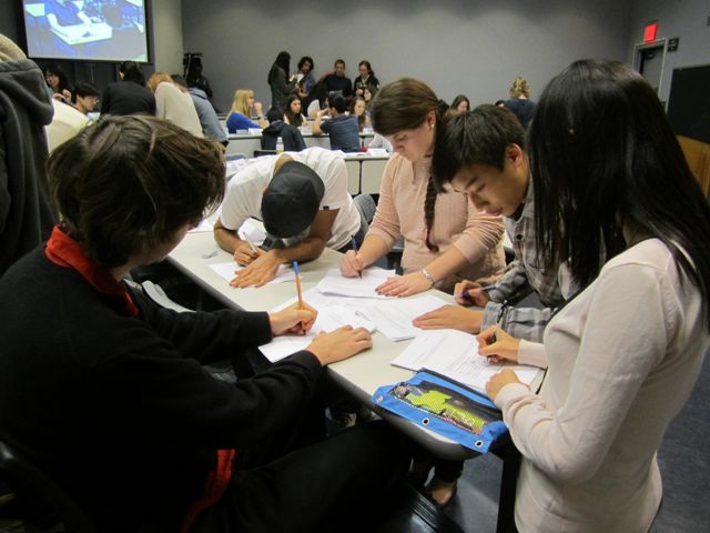 UCLA and UC Davis students have ten minutes to figure out their strategy.
