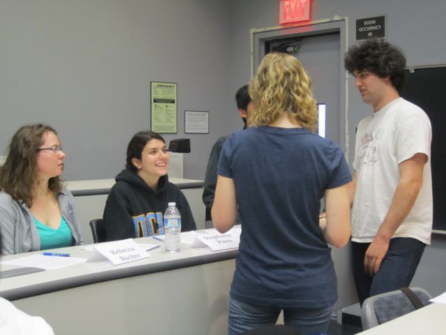 Stephanie agrees with her group's answer.