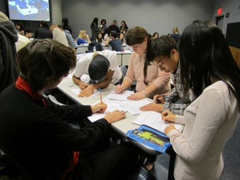 UCLA and UC Davis students have ten minutes to figure out their strategy.