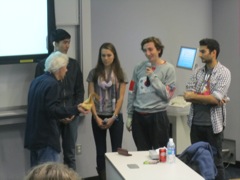 Students try to guess what food item in the mystery bag causes many deaths a year.