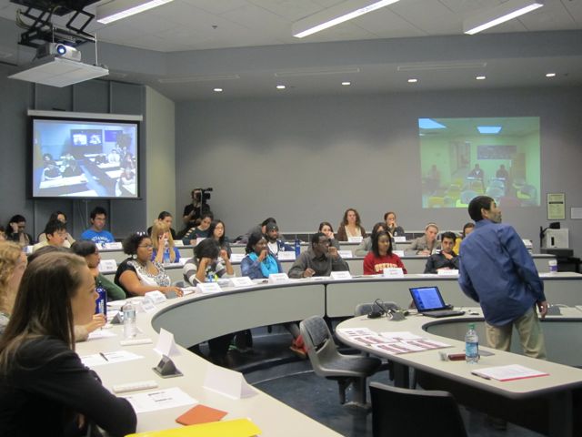 Tuskegee students join the classroom with their UCLA peers. 