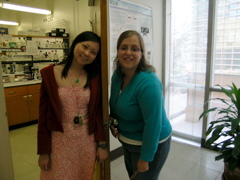 Former Lab Member Pei Yun visits for Dr. Goldberg's Surprise