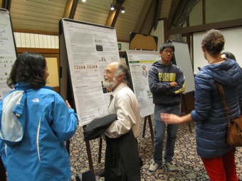 Dr. Fischer enjoying poster presentations