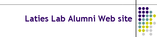 Laties Lab Alumni Web site